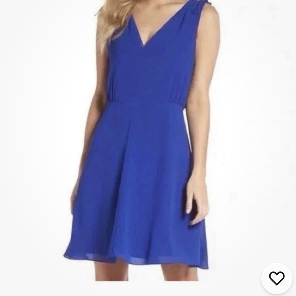 Vince Camuto Royal Blue fit and flare sleeveless dress size 12